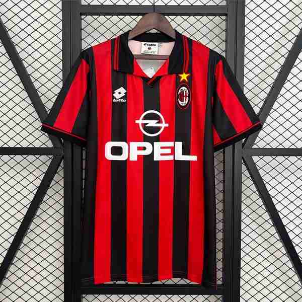 Tailandia Camiseta AC Milan 1ª Retro 1997-1998 Thailandia Maglia Calcio AC Milan Retro Prima 1997 1998