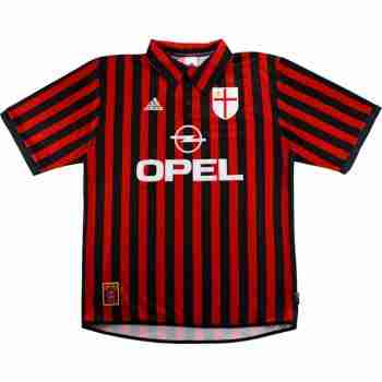 Thailandia Maglia Calcio AC Milan Retro Prima 1999 2000