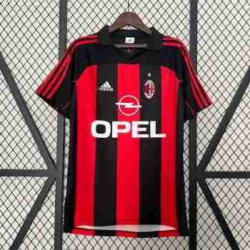 Thailandia Maglia Calcio AC Milan Retro Prima 2000 2002