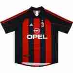 Thailandia Maglia Calcio AC Milan Retro Prima 2000 2002 Rosso