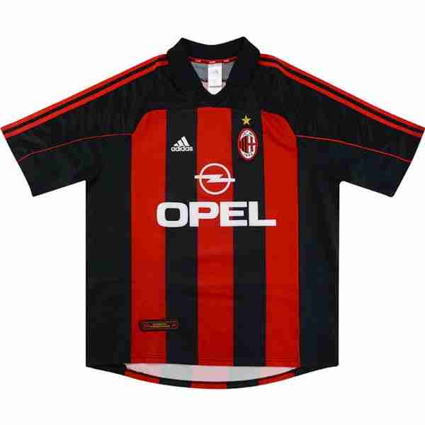 Tailandia Camiseta AC Milan 1ª Retro 2000 2002 Rojo Thailandia Maglia Calcio AC Milan Retro Prima 2000 2002 Rosso