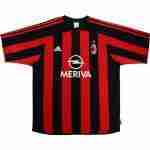 Thailandia Maglia Calcio AC Milan Retro Prima 2003 2004 Rosso
