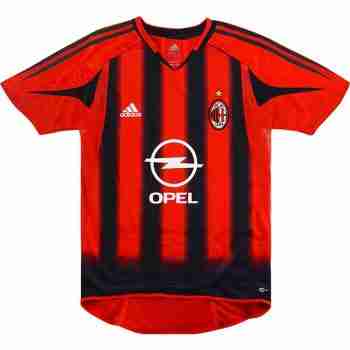 Thailandia Maglia Calcio AC Milan Retro Prima 2004 2005 Rosso