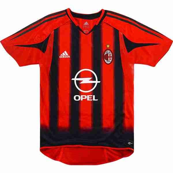 Tailandia Camiseta AC Milan 1ª Retro 2004 2005 Rojo Thailandia Maglia Calcio AC Milan Retro Prima 2004 2005 Rosso
