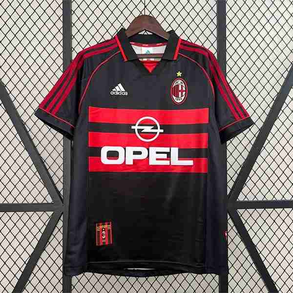 Tailandia Camiseta AC Milan 3ª Retro 1998 1999 Thailandia Maglia Calcio AC Milan Retro Terza 1998 1999