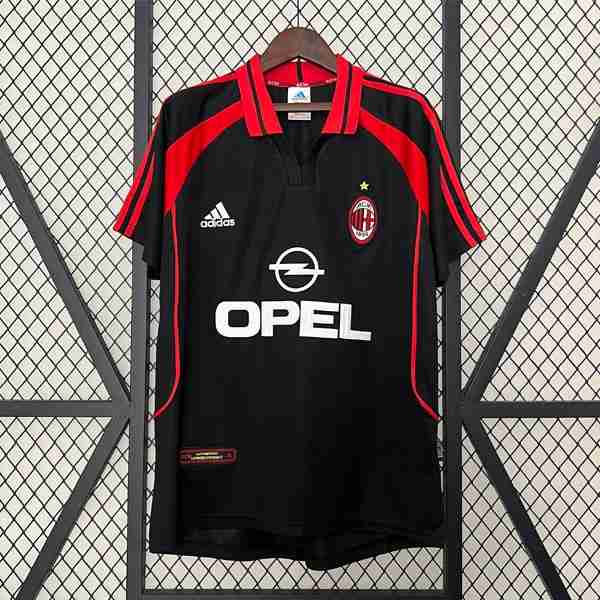 Tailandia Camiseta AC Milan 3ª Retro 2000 2001 Thailandia Maglia Calcio AC Milan Retro Terza 2000 2001