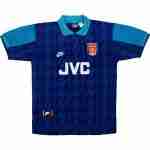 Thailandia Maglia Calcio Arsenal Retro Away 1994 1995 Blu