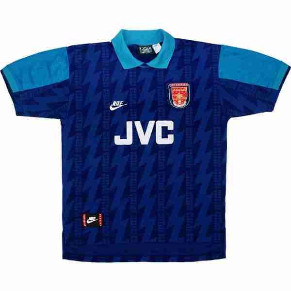 Tailandia Camiseta Arsenal 2ª Retro 1994 1995 Azul Thailandia Maglia Calcio Arsenal Retro Away 1994 1995 Blu