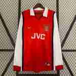Thailandia Maglia Calcio Arsenal Retro Prima Manica Lunga 1998 1999