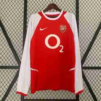Thailandia Maglia Calcio Arsenal Retro Prima Manica Lunga 2002 2004