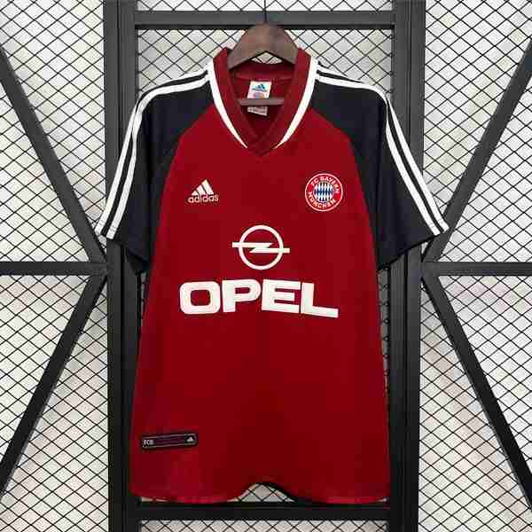 Tailandia Camiseta Bayern Munich 1ª Retro 2001-2002 Thailandia Maglia Calcio Bayern Monaco Retro Prima 2001 2002