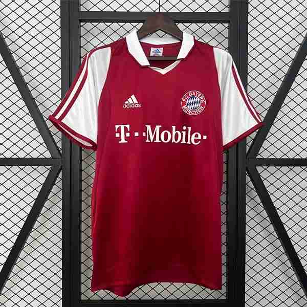 Tailandia Camiseta Bayern Munich 1ª Retro 2003-2004 Thailandia Maglia Calcio Bayern Monaco Retro Prima 2003 2004
