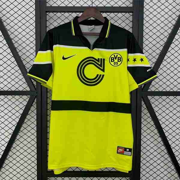 Tailandia Camiseta Dortmund 1ª Retro 1996-1997 Thailandia Maglia Calcio Borussia Dortmund Retro Prima 1996 1997