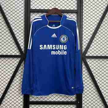 Thailandia Maglia Calcio Chelsea Retro Prima Manica Lunga 2006 2007