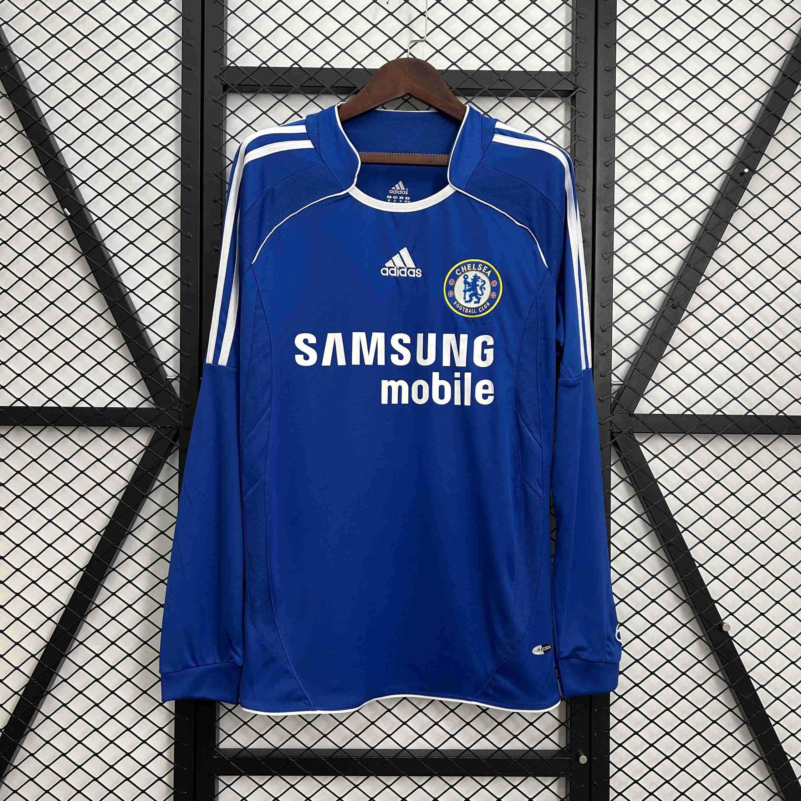 Camiseta Chelsea 1ª Retro ML 2006-2007 Thailandia Maglia Calcio Chelsea Retro Prima Manica Lunga 2006 2007