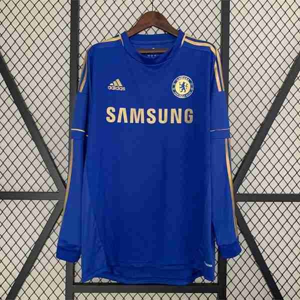 Tailandia Camiseta Chelsea 1ª Retro ML 2012 2013 Thailandia Maglia Calcio Chelsea Retro Prima Manica Lunga 2012 2013