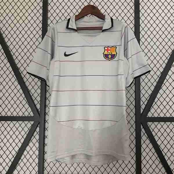 Tailandia Camiseta Barcelona 2ª Retro 2003 2004 Thailandia Maglia Calcio FC Barcellona Retro Away 2003 2004