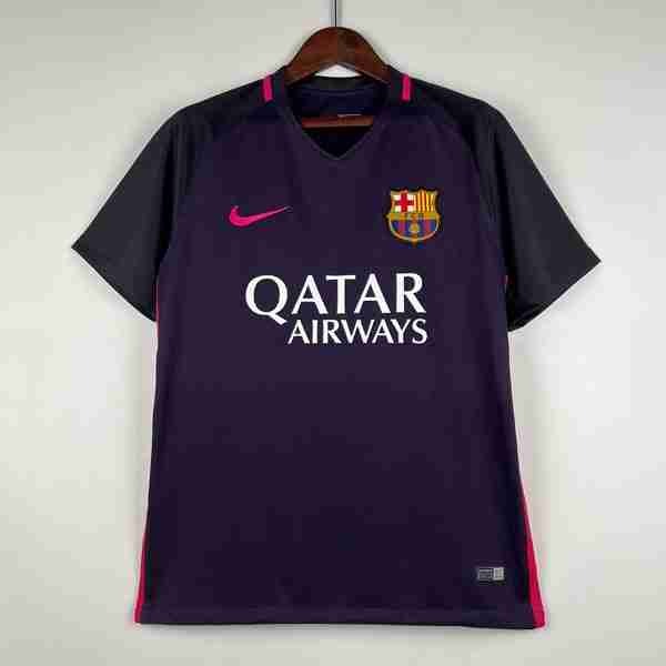 Tailandia Camiseta Barcelona 2ª Retro 2016-2017 Thailandia Maglia Calcio FC Barcellona Retro Away 2016 2017