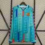 Thailandia Maglia Calcio FC Barcellona Retro Away Manica Lunga 1996 1997
