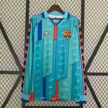 Thailandia Maglia Calcio FC Barcellona Retro Away Manica Lunga 1996 1997