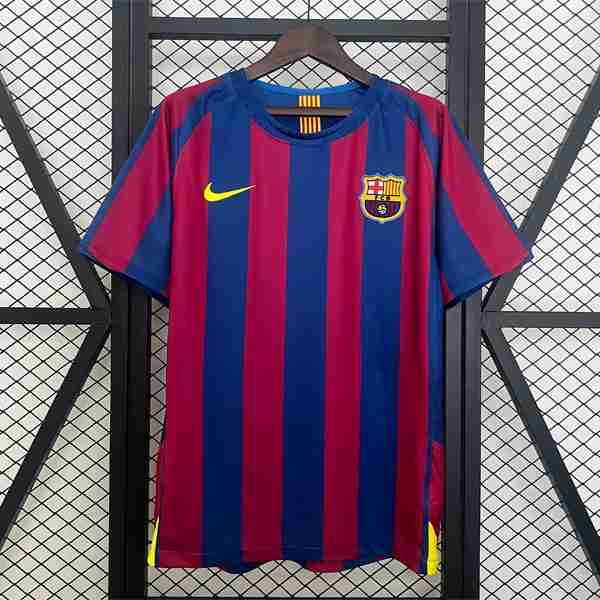 Tailandia Camiseta Barcelona 1ª Retro 2005-2006 Thailandia Maglia Calcio FC Barcellona Retro Prima 2005 2006