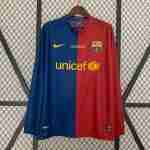 Thailandia Maglia Calcio FC Barcellona Retro Prima Manica Lunga 2008 2009