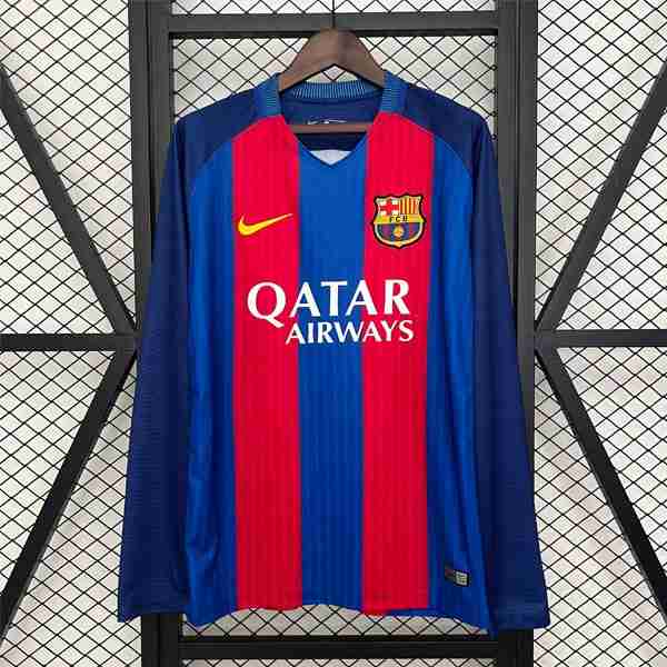 Tailandia Camiseta Barcelona 1ª ML Retro 2014-2015 Thailandia Maglia Calcio FC Barcellona Retro Prima Manica Lunga 2014 2015