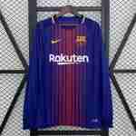 Thailandia Maglia Calcio FC Barcellona Retro Prima Manica Lunga 2017 2018