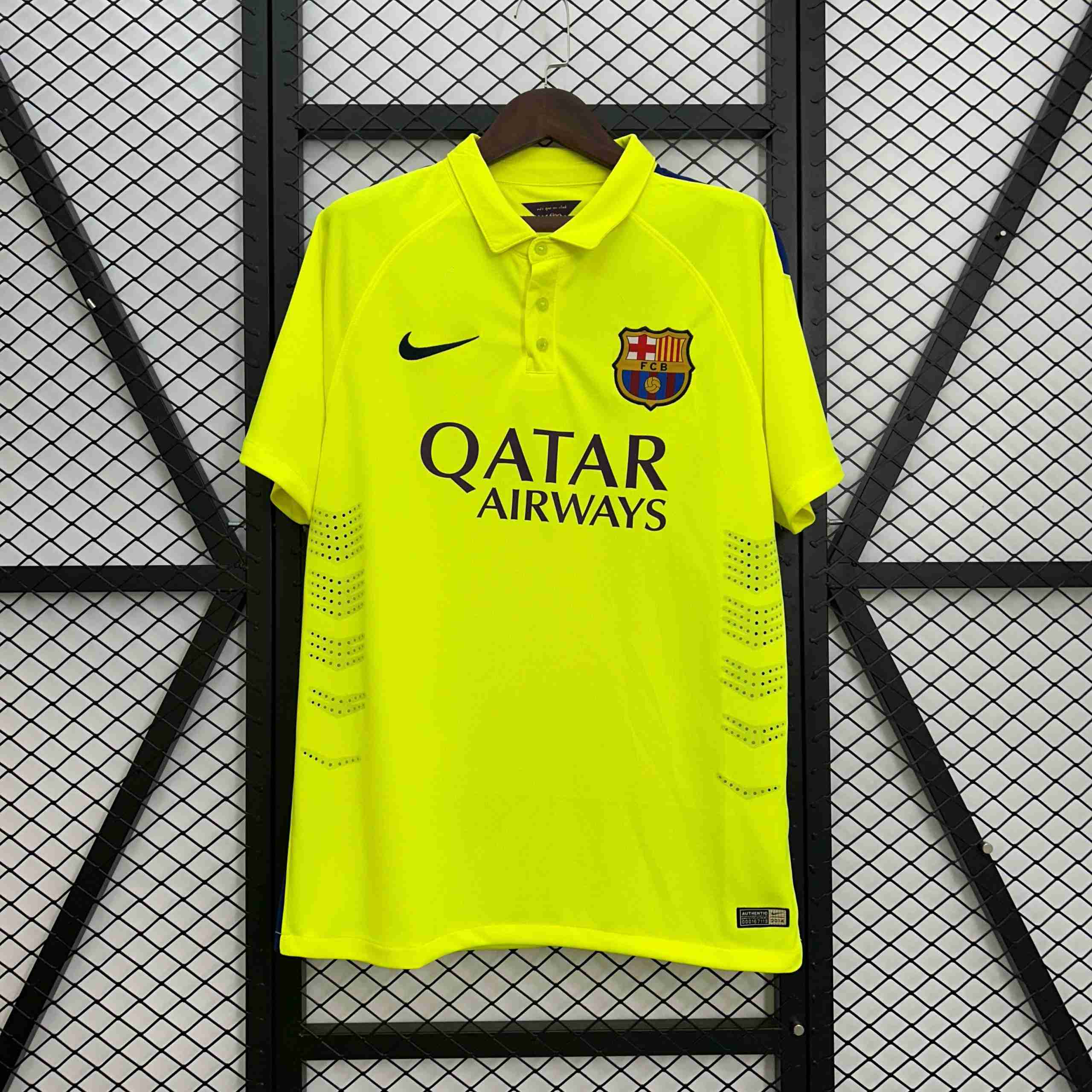 Camiseta Barcelona 3ª Retro 2014-2015 Thailandia Maglia Calcio FC Barcellona Retro Terza 2014 2015