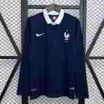 Thailandia Maglia Calcio Francia Retro Prima Manica Lunga 2014