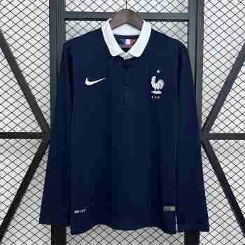 Thailandia Maglia Calcio Francia Retro Prima Manica Lunga 2014