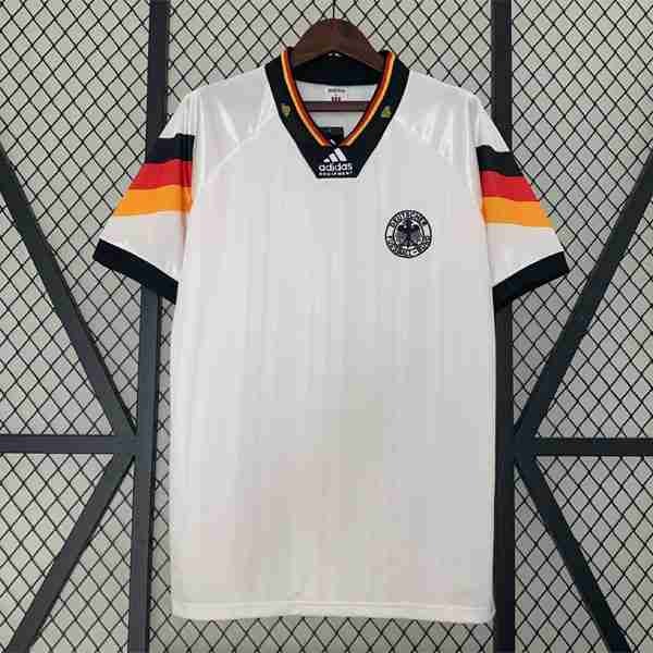Tailandia Camiseta Alemania 1ª Retro 1992 Thailandia Maglia Calcio Germania Retro Prima 1992