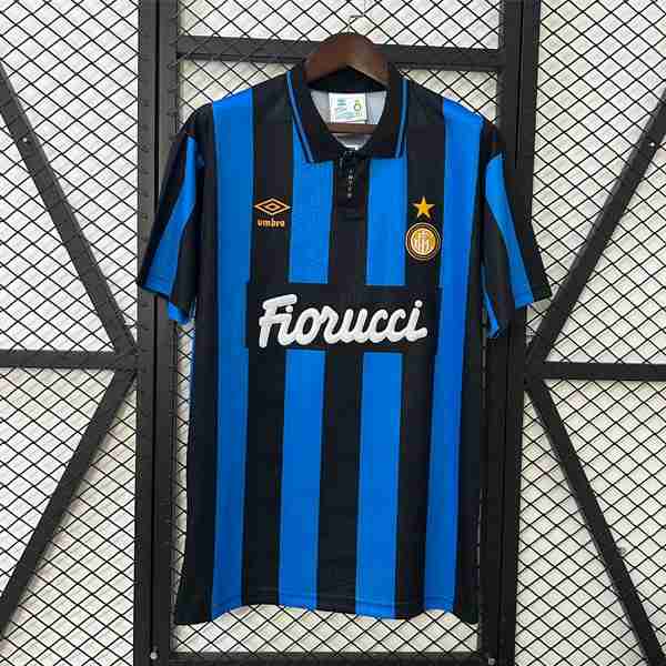 Tailandia Camiseta Inter Milan 1ª Retro 1992-1994 Thailandia Maglia Calcio Inter Milan Retro Prima 1992 1994