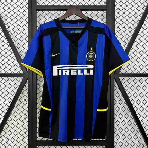 Tailandia Camiseta Inter Milan 1ª Retro 2002 2003 Thailandia Maglia Calcio Inter Milan Retro Prima 2002 2003