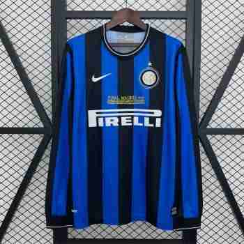 Thailandia Maglia Calcio Inter Milan Retro Prima Manica Lunga 2009 2010