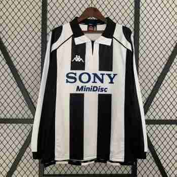 Thailandia Maglia Calcio Juventus Retro Prima Manica Lunga 1997 1998