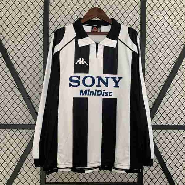 Tailandia Camiseta Juventus 1ª ML Retro 1997 1998 Thailandia Maglia Calcio Juventus Retro Prima Manica Lunga 1997 1998