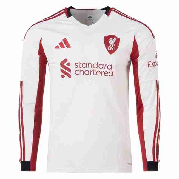 Tailandia Camiseta Liverpool 2ª ML 2025-2026 Thailandia Maglia Calcio Liverpool Manica Lunga Away 2025 2026