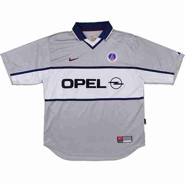 Tailandia Camiseta Paris Saint Germain 2ª Retro 2000 Gris Thailandia Maglia Calcio Paris Saint Germain Retro Away 2000 Grigio