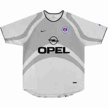 Thailandia Maglia Calcio Paris Saint Germain Retro Away 2001 Grigio