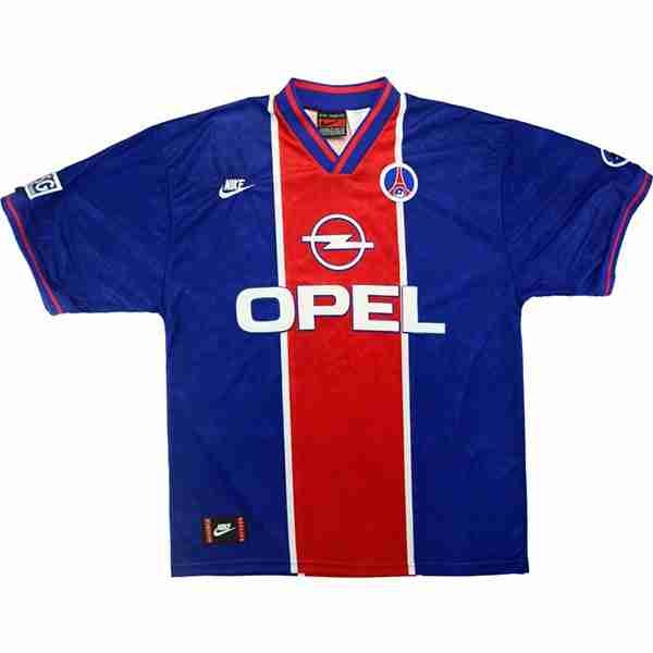 Tailandia Camiseta Paris Saint Germain 1ª Retro 1995 1996 Azul Thailandia Maglia Calcio Paris Saint Germain Retro Prima 1995 1996 Blu
