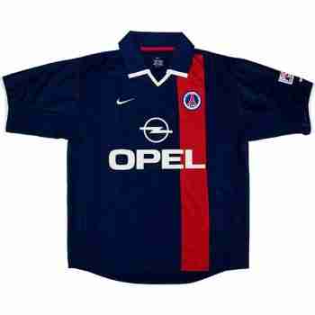 Thailandia Maglia Calcio Paris Saint Germain Retro Prima 2001 2002 Blu