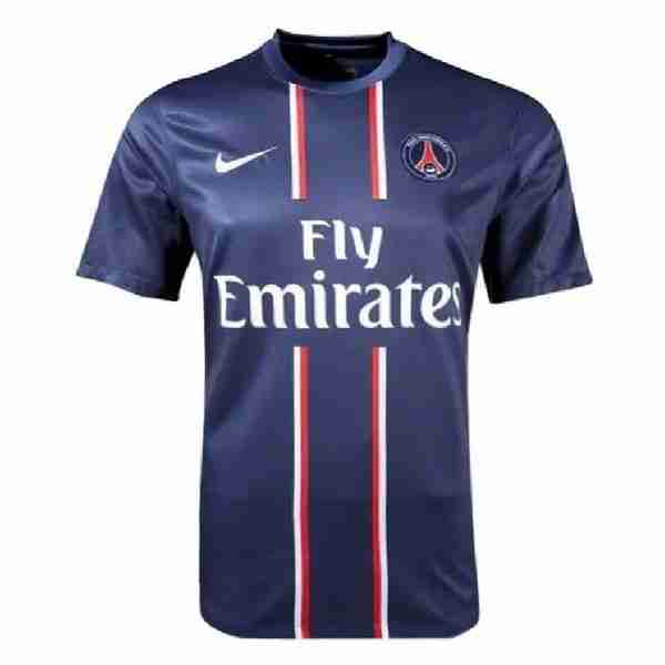 Tailandia Camiseta Paris Saint Germain 1ª Retro 2012 2013 Azul Thailandia Maglia Calcio Paris Saint Germain Retro Prima 2012 2013 Blu