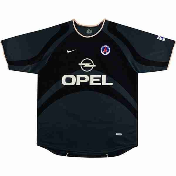 Tailandia Camiseta Paris Saint Germain 3ª Retro 2001 Negro Thailandia Maglia Calcio Paris Saint Germain Retro Terza 2001