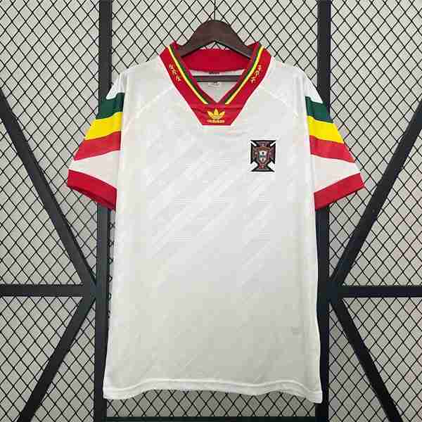 Tailandia Camiseta Portugal 2ª Retro 1992 1994 Thailandia Maglia Calcio Portogallo Retro Away 1992 1994