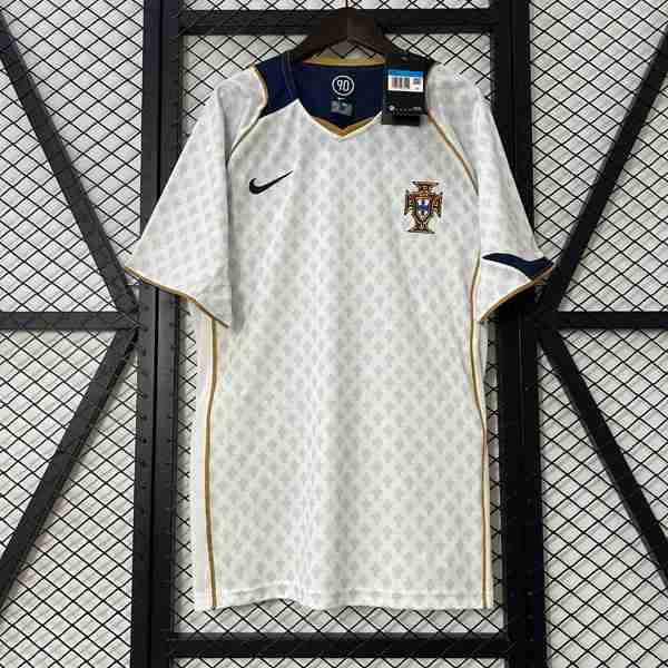 Tailandia Camiseta Portugal 2ª Retro 2004 Thailandia Maglia Calcio Portogallo Retro Away 2004