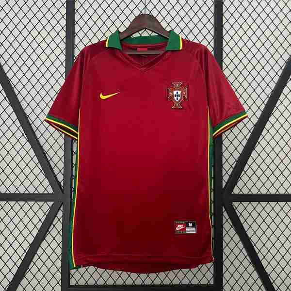 Tailandia Camiseta Portugal 1ª Retro 1997 1998 Thailandia Maglia Calcio Portogallo Retro Prima 1997 1998