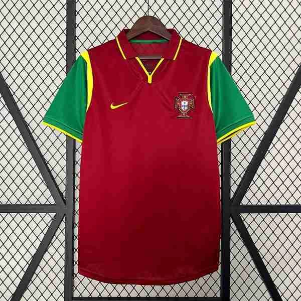 Tailandia Camiseta Portugal 1ª Retro 1999 Thailandia Maglia Calcio Portogallo Retro Prima 1999