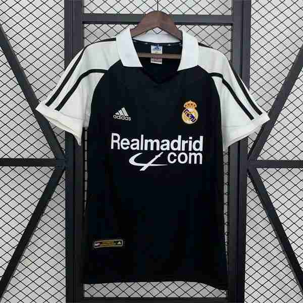 Tailandia Camiseta Real Madrid 2ª Retro 2001-2002 Thailandia Maglia Calcio Real Madrid Retro Away 2001 2002