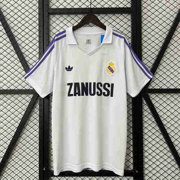 Tailandia Camiseta Real Madrid 1ª Retro 1984-1985 Thailandia Maglia Calcio Real Madrid Retro Prima 1984 1985